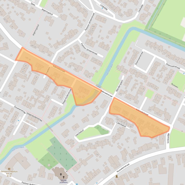 Kaart van postcodegebied 5966NW.