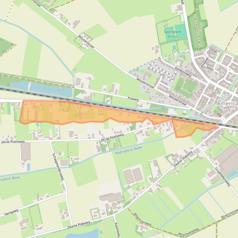 Kaart van postcodegebied 5966PT.