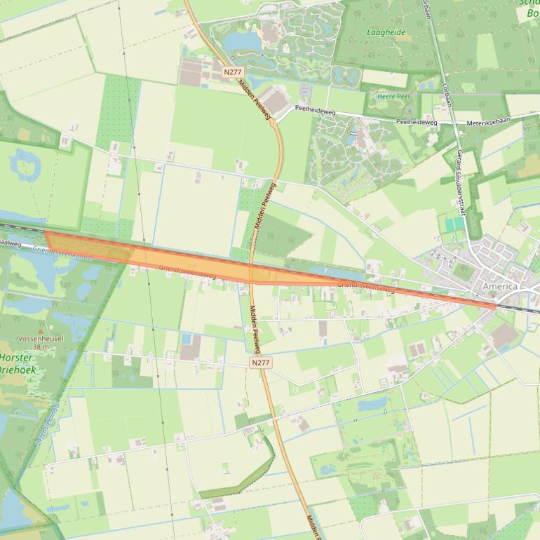 Kaart van postcodegebied 5966PW.