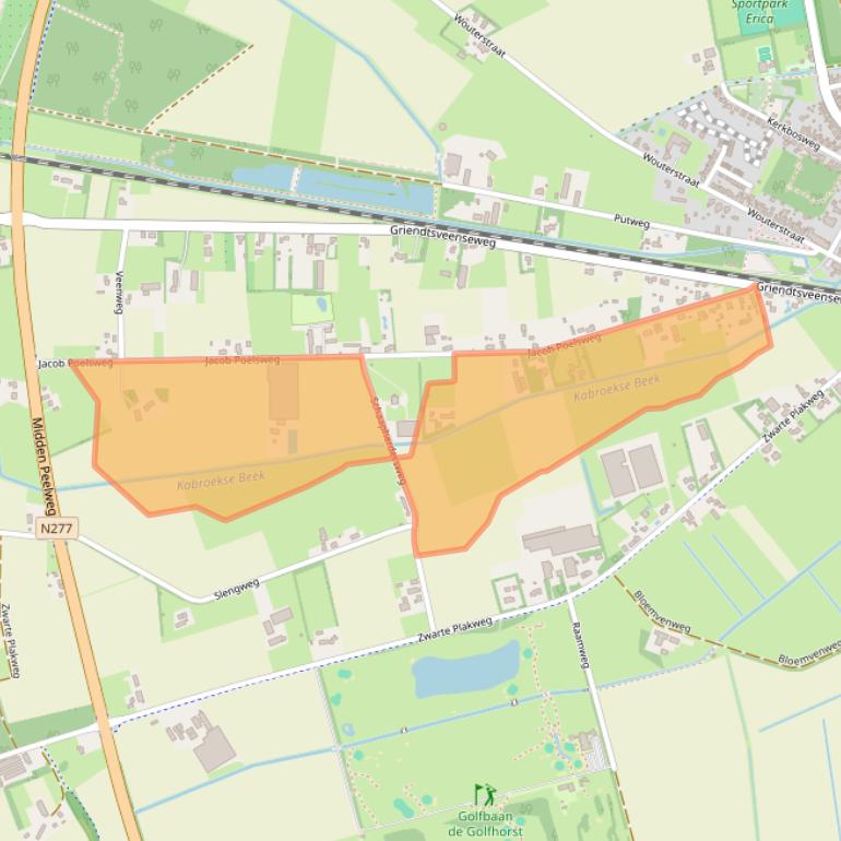 Kaart van postcodegebied 5966RA.