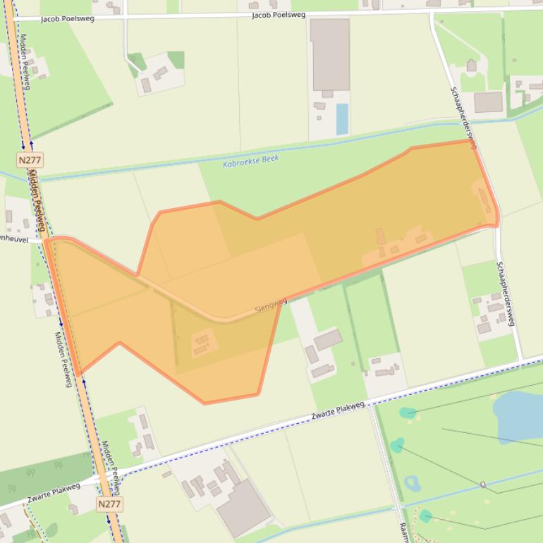 Kaart van postcodegebied 5966RD.