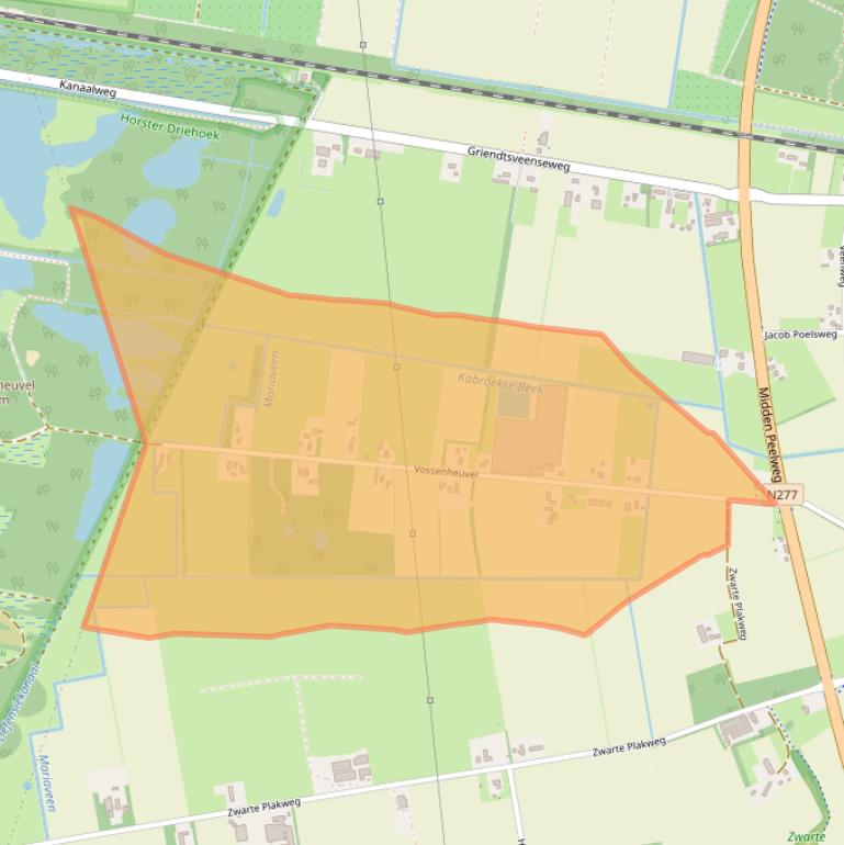 Kaart van postcodegebied 5966RG.