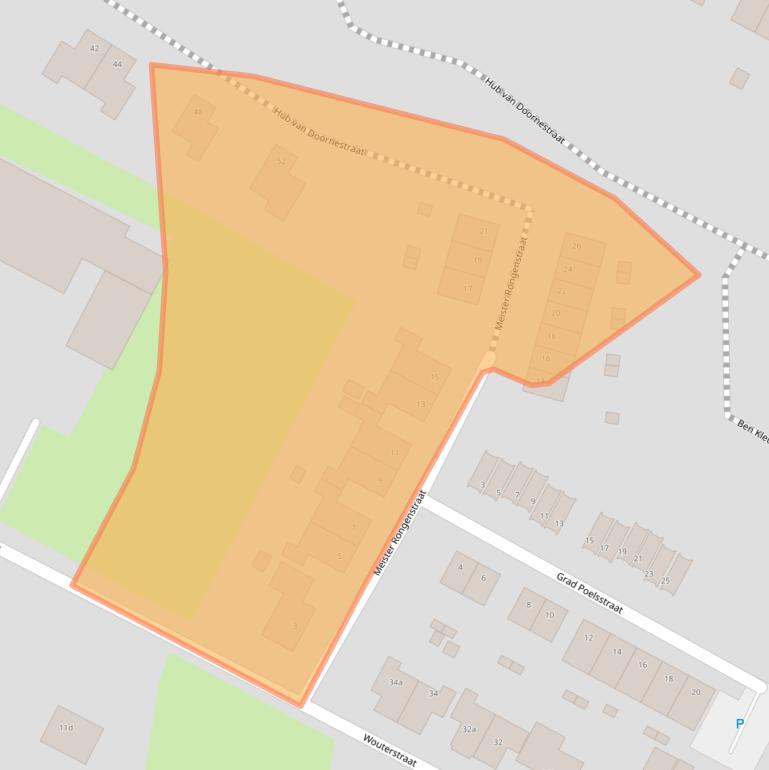 Kaart van postcodegebied 5966RX.