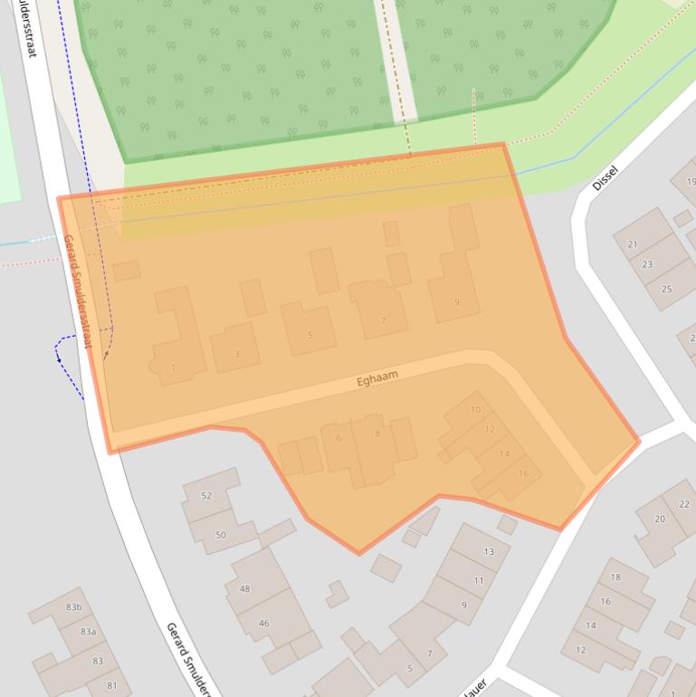 Kaart van postcodegebied 5966TC.