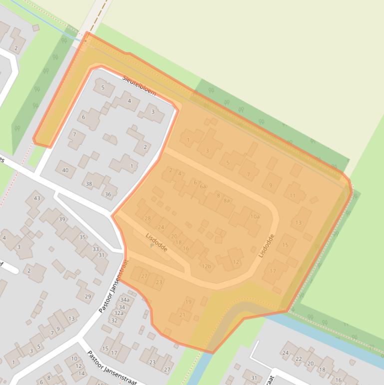 Kaart van postcodegebied 5966TG.