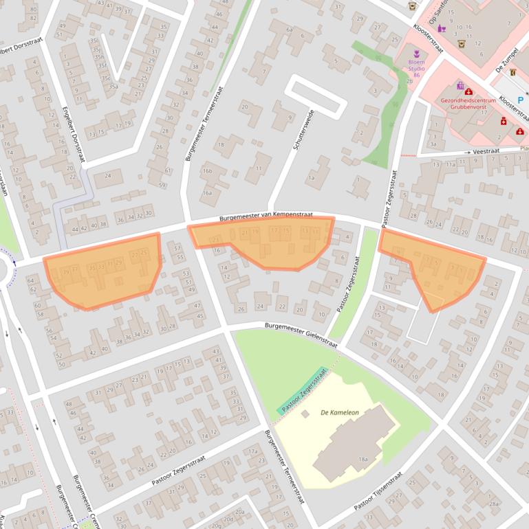 Kaart van postcodegebied 5971AA.