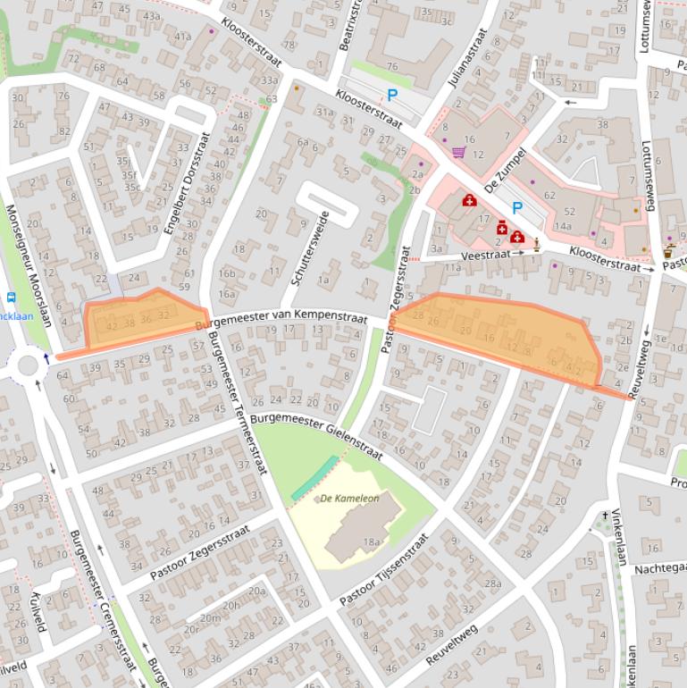 Kaart van postcodegebied 5971AC.