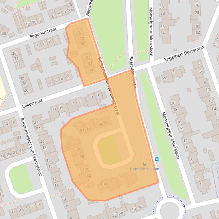 Kaart van postcodegebied 5971AK.