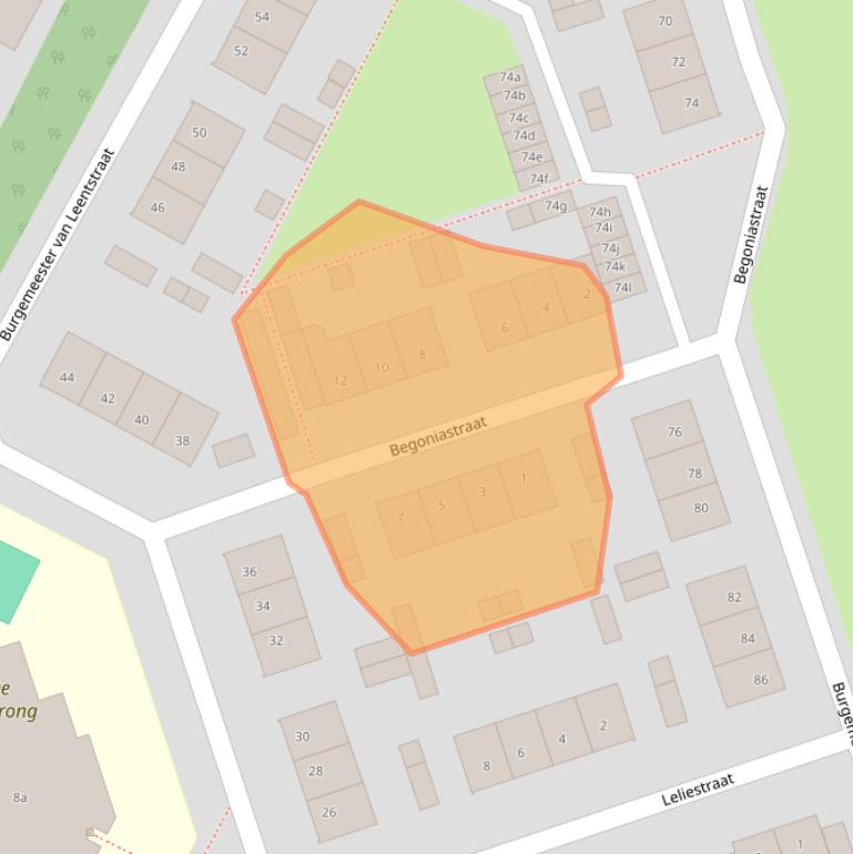 Kaart van postcodegebied 5971AL.