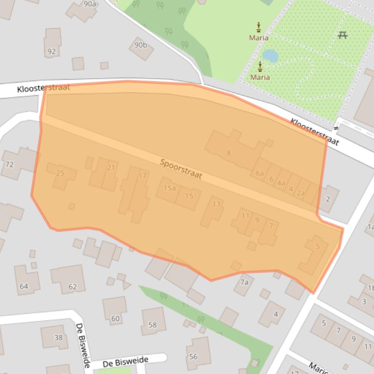 Kaart van postcodegebied 5971BA.