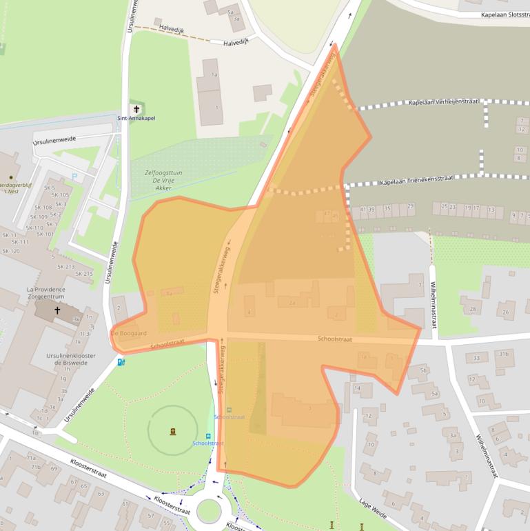 Kaart van postcodegebied 5971BH.
