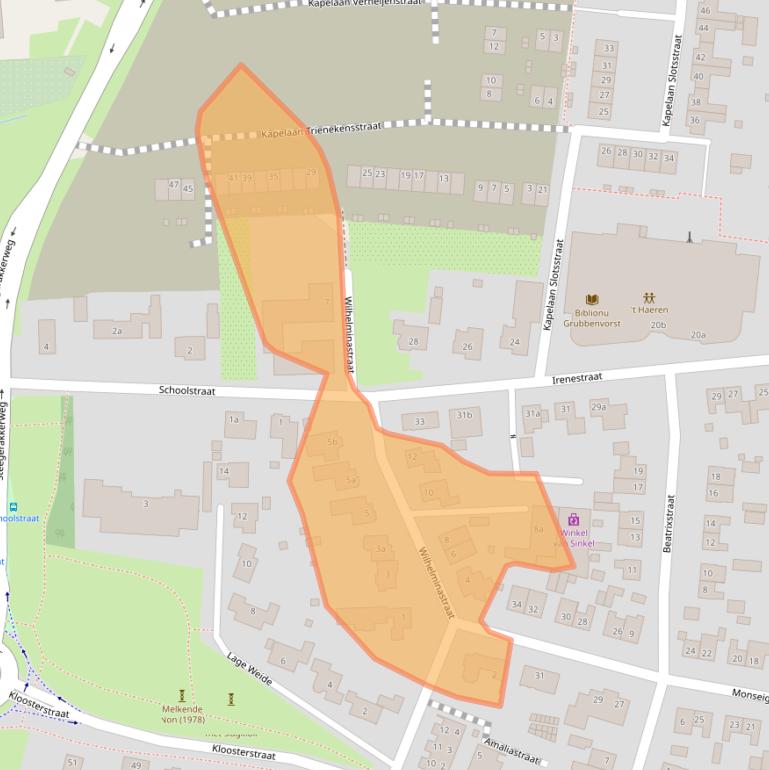 Kaart van postcodegebied 5971BJ.