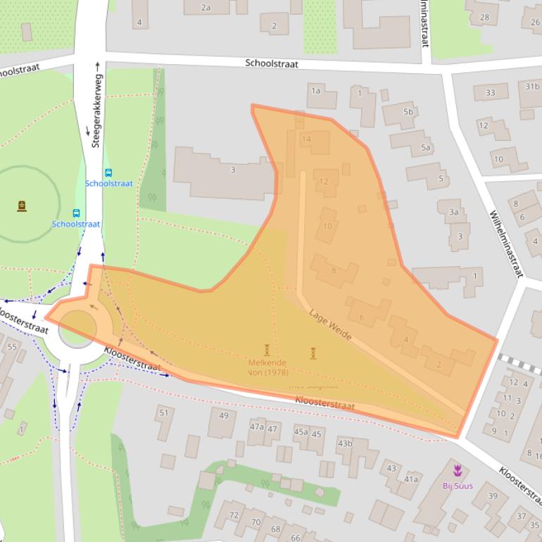 Kaart van postcodegebied 5971BK.