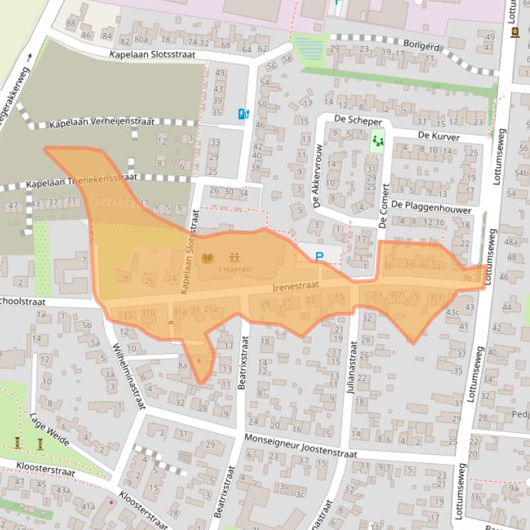 Kaart van postcodegebied 5971BS.