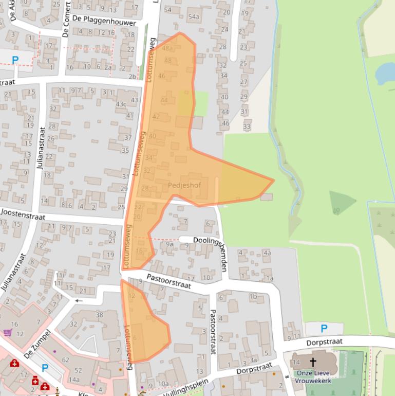 Kaart van postcodegebied 5971BW.