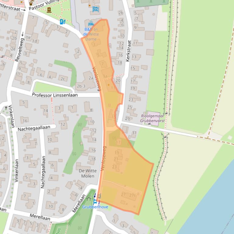 Kaart van postcodegebied 5971CG.