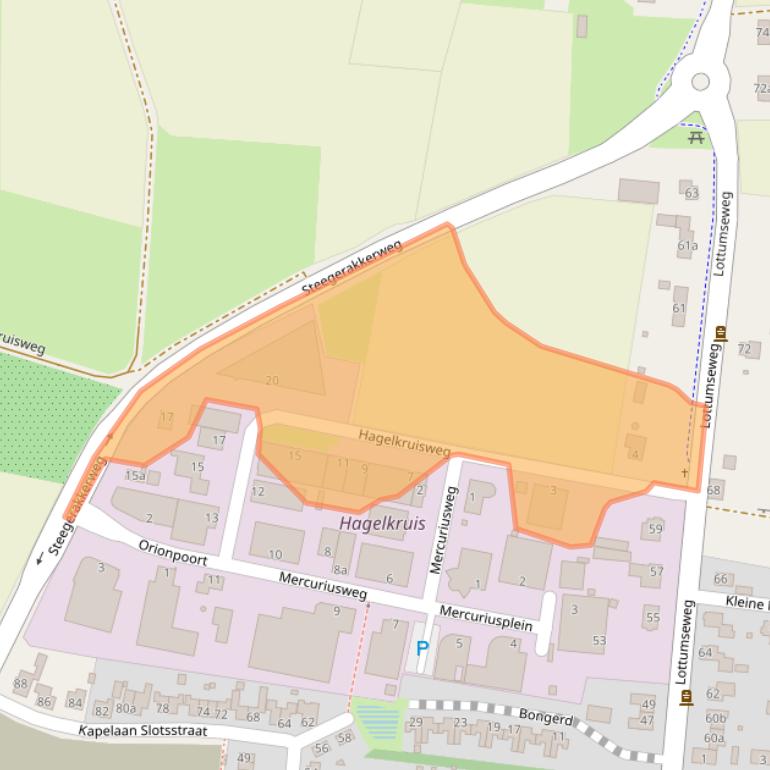 Kaart van postcodegebied 5971EA.