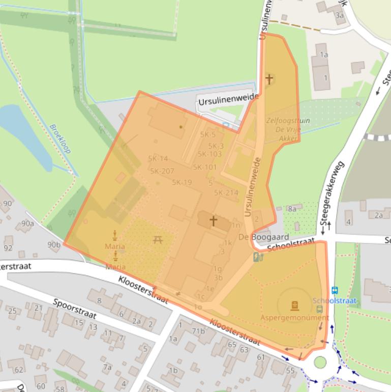 Kaart van postcodegebied 5971ED.