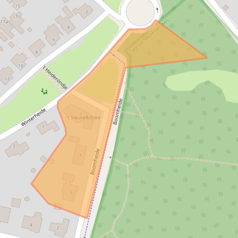 Kaart van postcodegebied 5971GG.