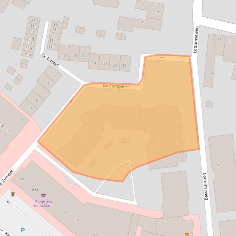 Kaart van postcodegebied 5971JA.