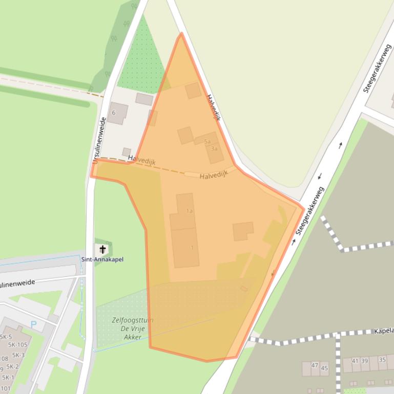 Kaart van postcodegebied 5971JC.