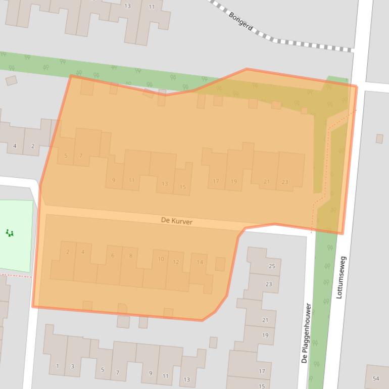 Kaart van postcodegebied 5971LD.