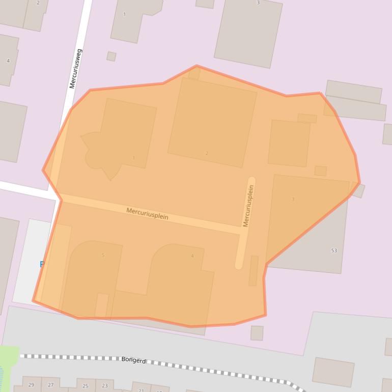 Kaart van postcodegebied 5971LW.