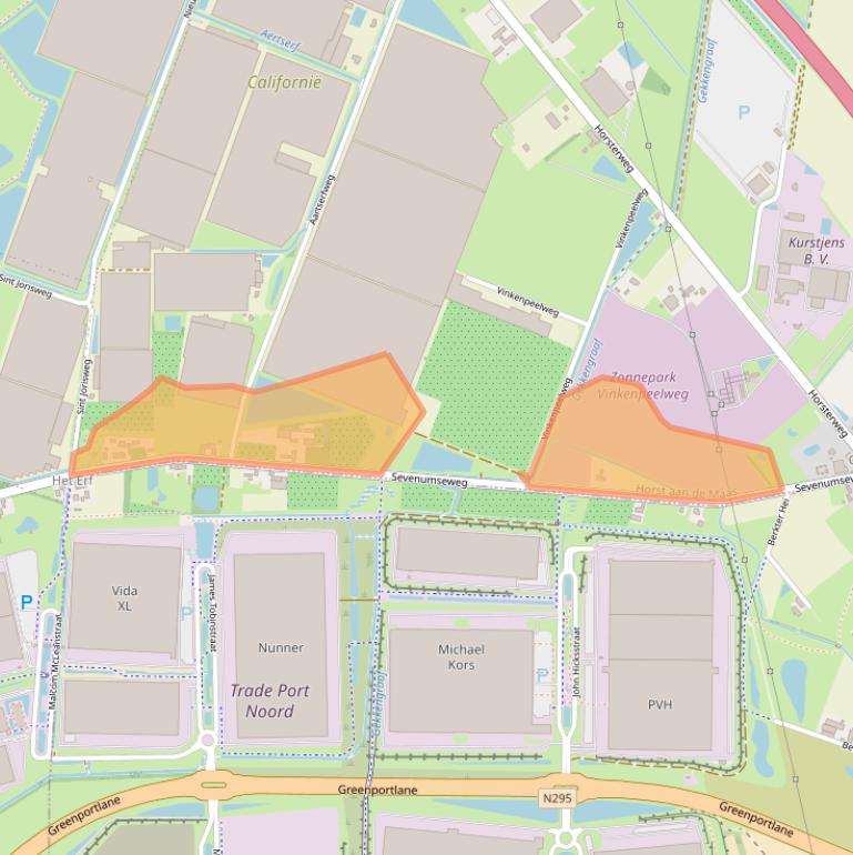 Kaart van postcodegebied 5971NL.