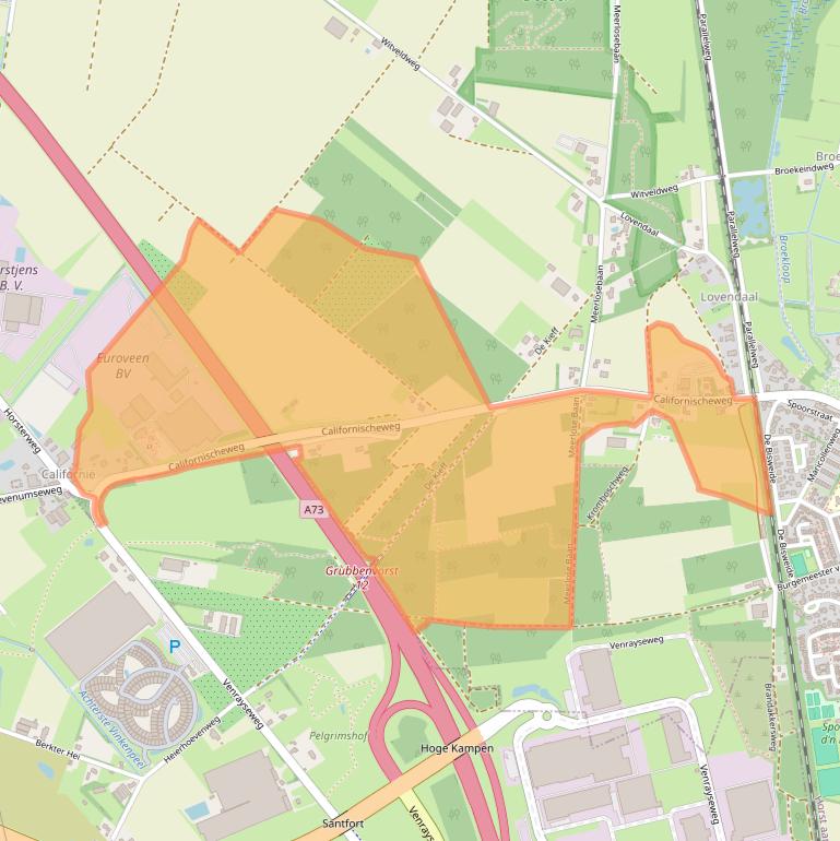 Kaart van postcodegebied 5971NV.