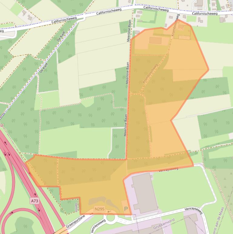 Kaart van postcodegebied 5971PG.
