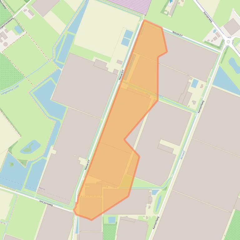 Kaart van postcodegebied 5971PL.