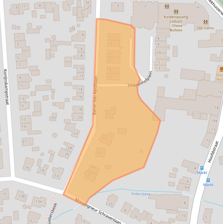 Kaart van postcodegebied 5973NN.