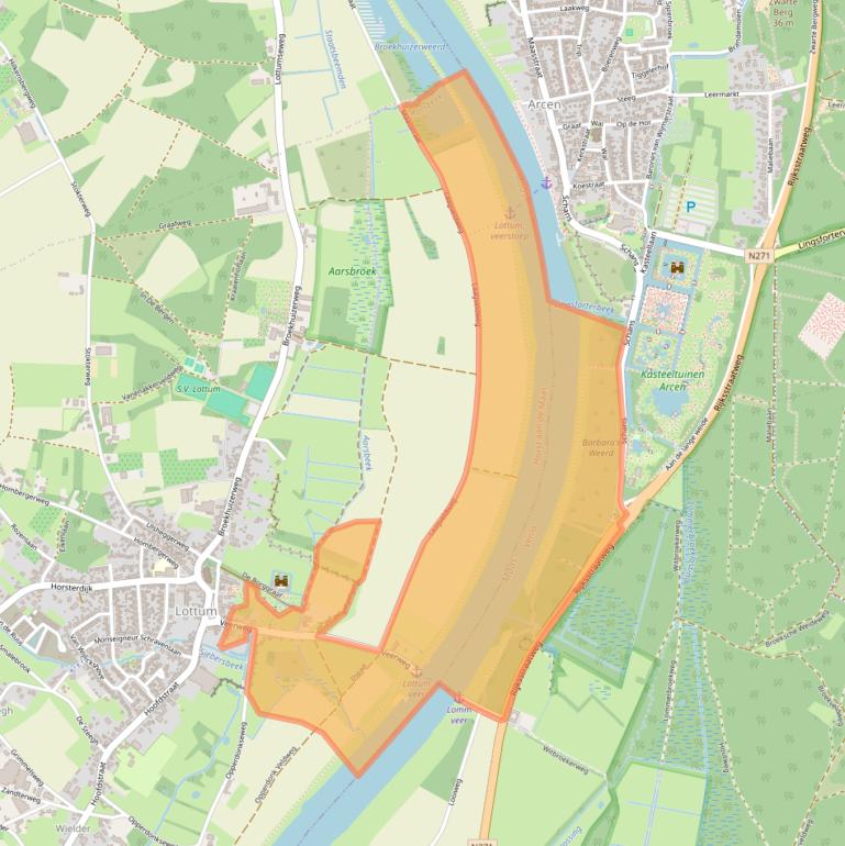 Kaart van postcodegebied 5973NS.