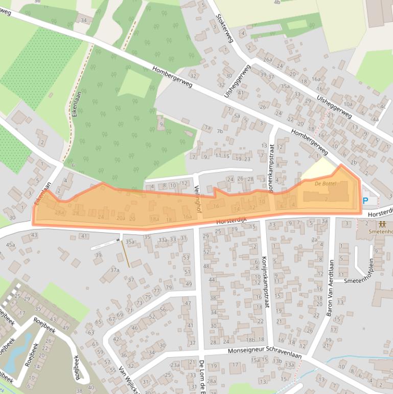 Kaart van postcodegebied 5973PN.