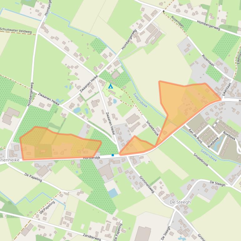 Kaart van postcodegebied 5973PP.