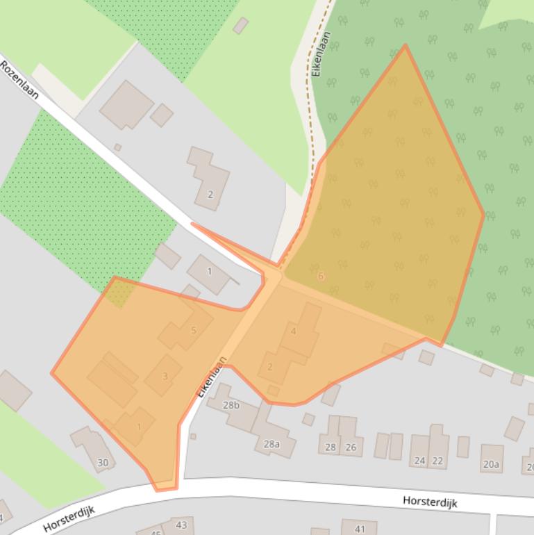 Kaart van postcodegebied 5973PS.