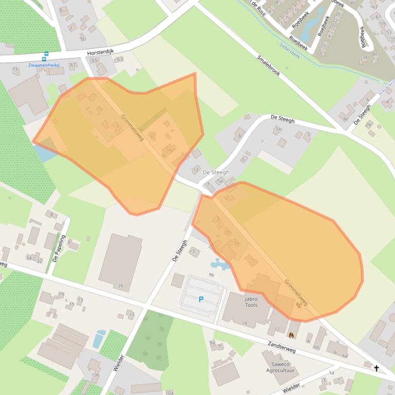 Kaart van postcodegebied 5973PX.