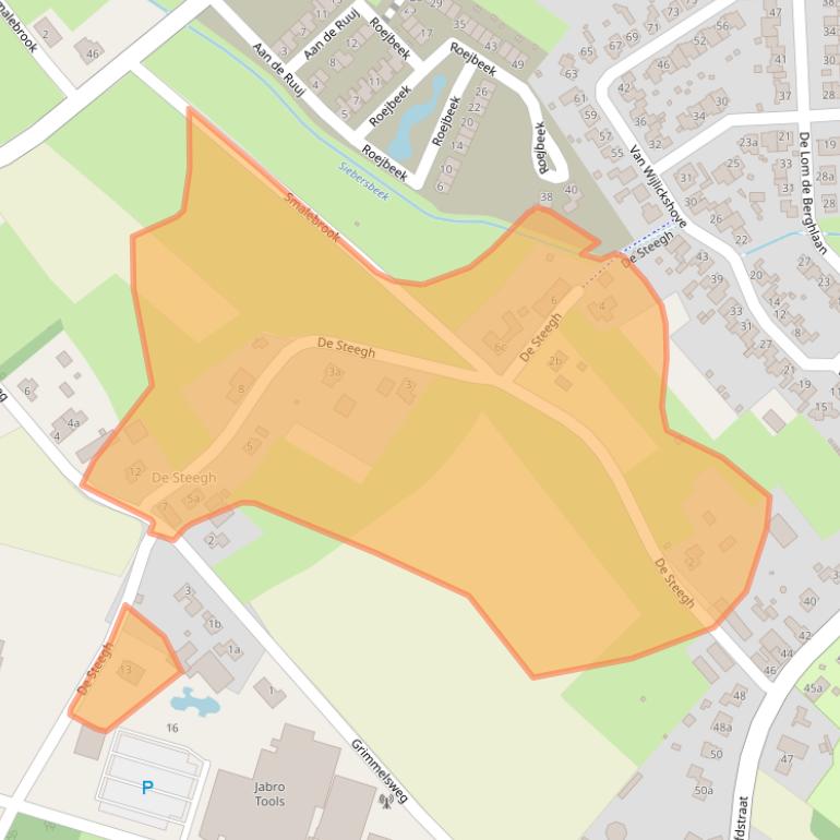 Kaart van postcodegebied 5973PZ.