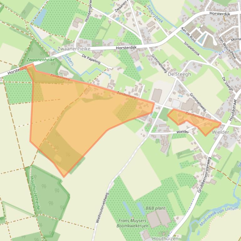 Kaart van postcodegebied 5973RB.