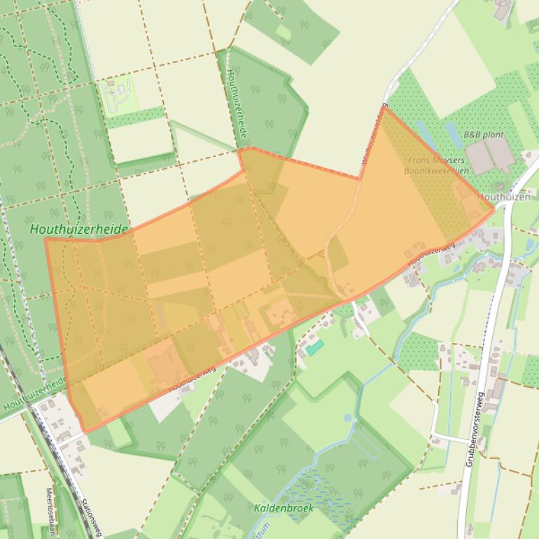 Kaart van postcodegebied 5973RG.