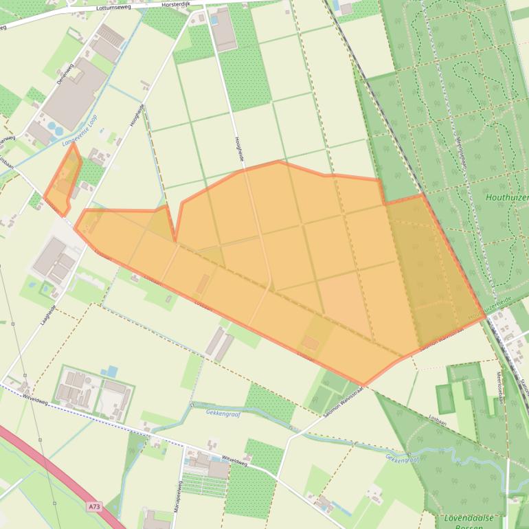 Kaart van postcodegebied 5973RL.