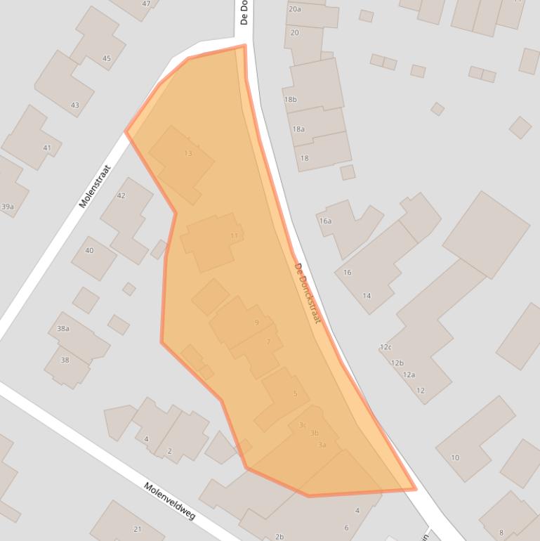 Kaart van postcodegebied 5975AA.