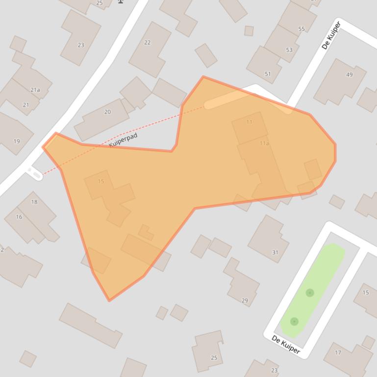 Kaart van postcodegebied 5975AL.