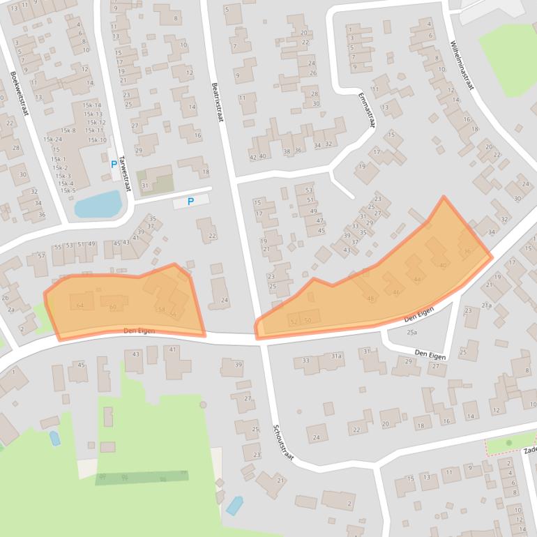 Kaart van postcodegebied 5975CC.
