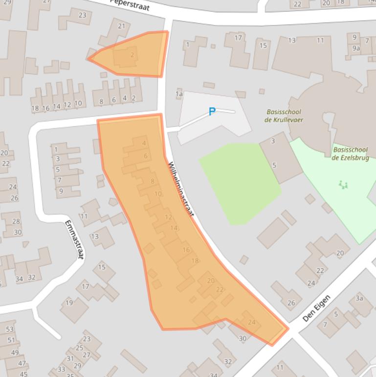 Kaart van postcodegebied 5975CJ.