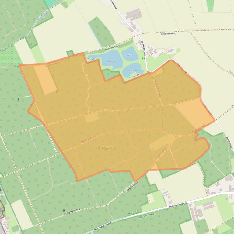 Kaart van postcodegebied 5975CP.