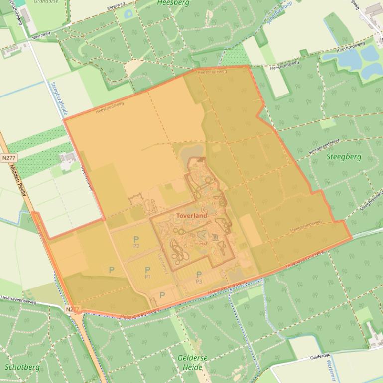 Kaart van postcodegebied 5975MR.