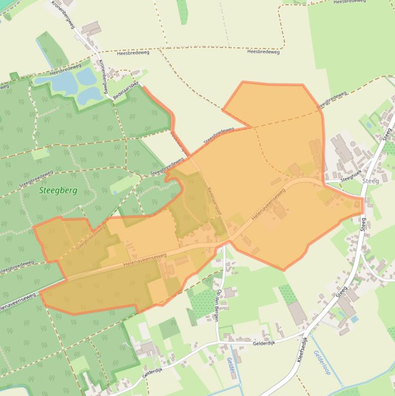 Kaart van postcodegebied 5975MS.