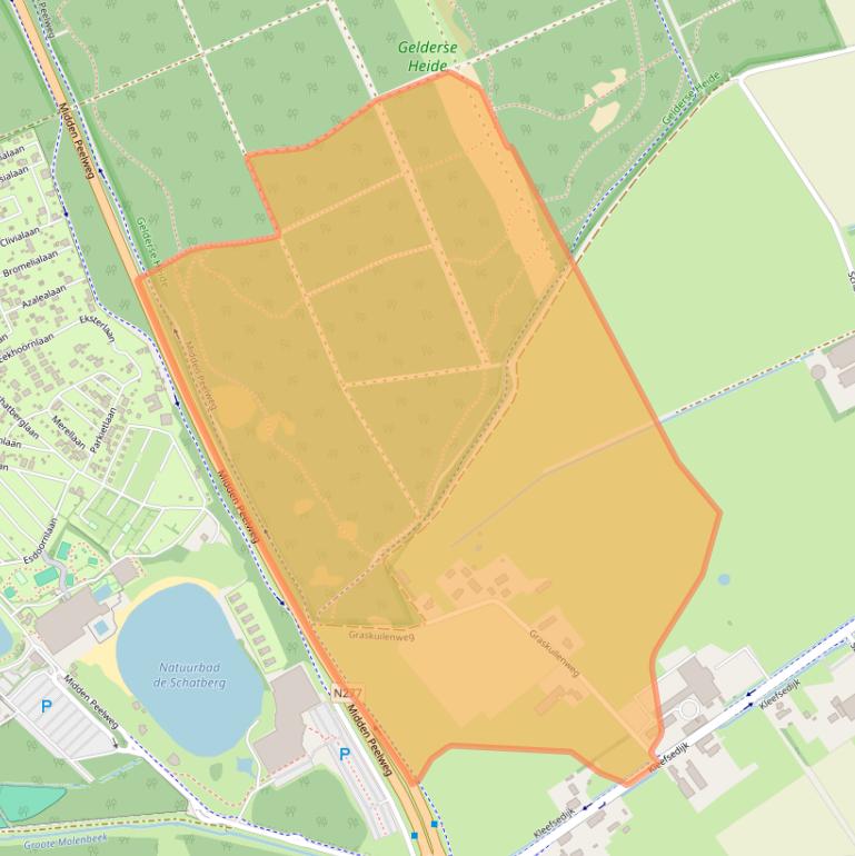 Kaart van postcodegebied 5975MX.