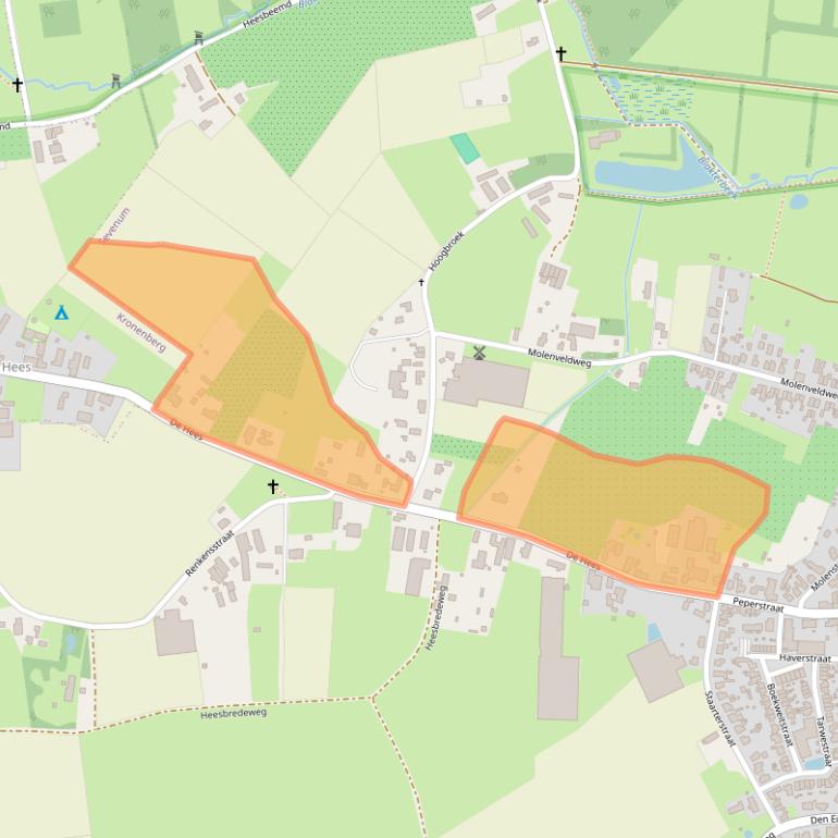 Kaart van postcodegebied 5975NM.